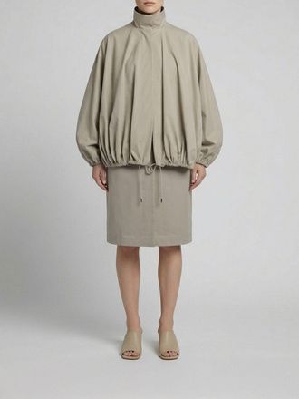 Toteme Cappotto con mantella amovibile in cotone bio