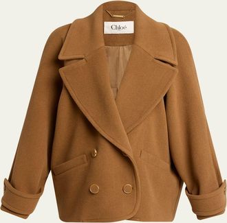 Chlo&eacute; Lower Impact Wool Herringbone Jacket