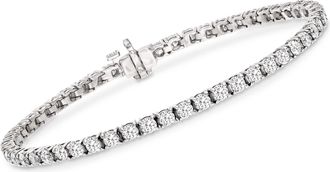 Ross-Simons Diamond Tennis Bracelet in 14kt White Gold