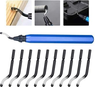 OEM Desbarbadora Rotativa De 360&deg; Con 10 Cuchillas De Acero Para Metal, Pl&aacute;stico E Impresi&oacute;n 3d. Cambio R&aacute;pido De Cuchillas. Bs1010