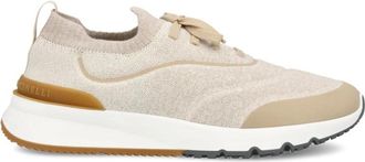 Brunello Cucinelli Sneakers - Heren - Sneakers - Beige - 44 EU - Su&egrave;de - Schoenen