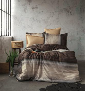 Blanc Avenue Juego de funda de edredón 240x220 cm+ 2 fa 63x63cm de satén