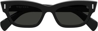 Alexander McQueen Alexander McQueen, Sunglasses, unisex, Black, Size: 52 MM Am0548S Sunglasses