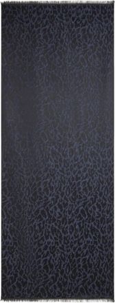 Etro Sciarpa con stampa animalier - Nero