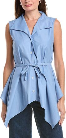 Natori Techno Poplin Handkerchief Hem Shirt