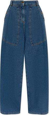 Etro Wide Leg Jeans - Dames - Loose Fit Jeans - Blauw - W28 - Katoen - Jeans
