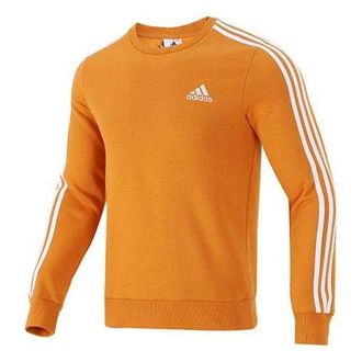 adidas Mens adidas 3s Fl Swt Round Neck Long Sleeves Orange H12168