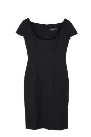Dsquared2 Dsquared2 black wool short sleeve dress Size S