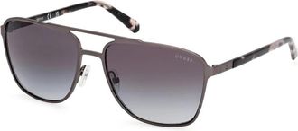 Guess Stijlvolle zonnebril in donker ruthenium/grijs - Dames - Zonnebrillen - Grijs - 60 MM - Accessoires