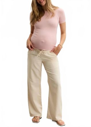 Hatch Softsculpt Sweater Tee Maternity In Peony