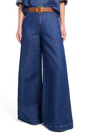 TWP Dillon Mid Rise Wide Leg Jeans in Dark Stone at Nordstrom, Size 26