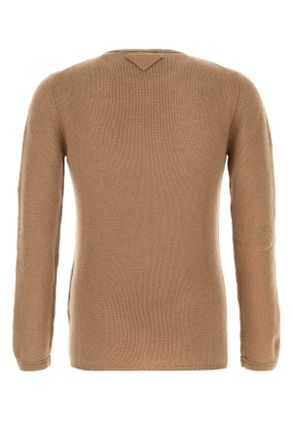 Prada Mens Camel Cashmere Sweater Cammello Maglieria