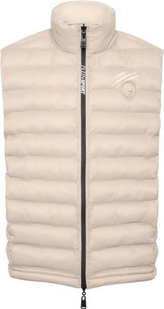 Plein Sport Puffer Jacket Vest Shanghai - Heren - Bodywarmers - Beige - 2XL - Polyester - Fitness