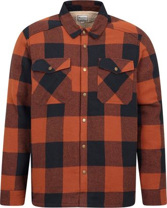Mountain Warehouse Mens Pinn Flannel Borg Lined Shirt