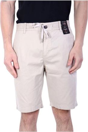 HUGO BOSS Chino Slim Shorts - Heren - Korte Broeken - Beige - W35 - Katoen - Korte Broeken