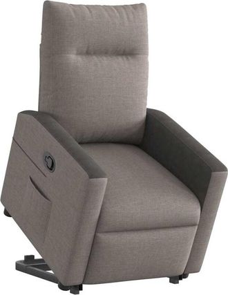 vidaXL Vidaxl - Sill&oacute;n Reclinable Elevable Tela Gris Taupe