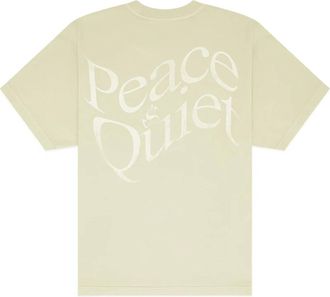 Museum of Peace and Quiet Mens Warped Wordmark T-Shirt In Matcha