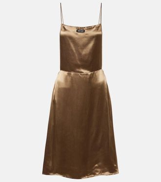 Miu Miu Vestido corto de sat&eacute;n