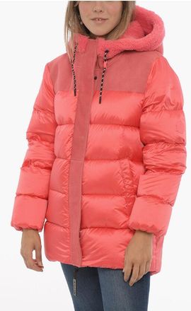 UGG Piumino in Nylon SHASTA Con Dettagli in Pelliccia taglia S