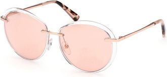 Web Eyewear Transparent Metal Womens Sunglasses