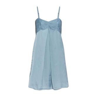 Zadig&Voltaire Short Dresses, female, Blue, Size: M Rippies Satin Dress