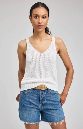Gentle Fawn Lizzie Knit Tank In White