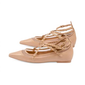 Jeffrey Campbell Womens Volatile Leather Sandals In Natural