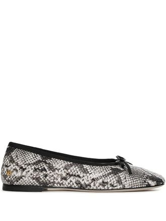 Anine Bing Jamie bow flats - White
