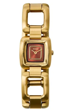 Nixon Sisi Quartz Jewelry Bracelet Watch in All Gold/cognac at Nordstrom