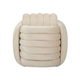 Mauro Ferretti Puff Softy Crema Cm 45x45x45