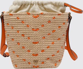 Pinko Borsa a secchiello Pinko in rafia crochet
