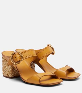 Zimmermann Mules Talia in pelle
