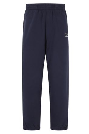 Dr&ocirc;le de Monsieur Blue Slogan Fleece Cotton Sweatpants