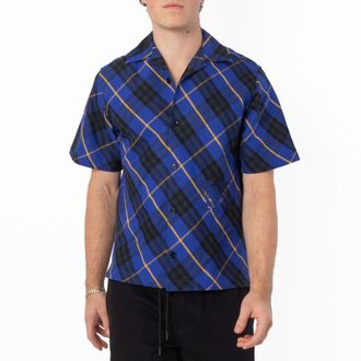 Burberry Mens Checkered Button Down Shirt, Size XX-Small