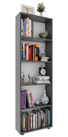 ebuy24 Ebuy24 - Estanter&iacute;a De Madera Vcm De Pie Estanter&iacute;a De Ahorro De Espacio Dimensiones Aprox. Al. 169 X An. 56 X T. 20 Cm Almacenamiento Elegante Estant