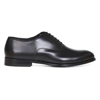 Doucal's Business Shoes, male, Black, Size: 9 1/2 US York Oxford