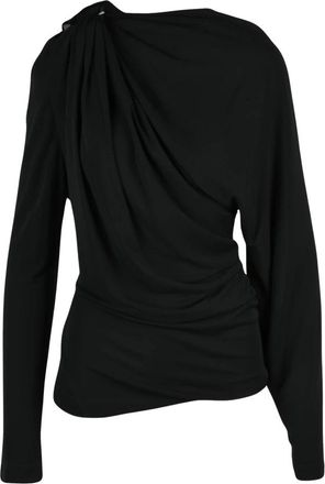 Victoria Beckham Asymmetrische Blouse - Dames - Blouses - Zwart - M - Overhemden