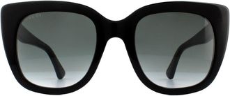 Gucci Cat Eye Black Grey Gradient Sunglasses GG0163SN
