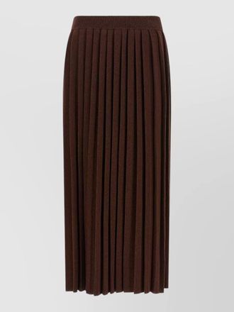Fabiana Filippi knit skirt pleats and elastic waistband
