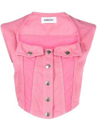 AMBUSH Pink Denim Top
