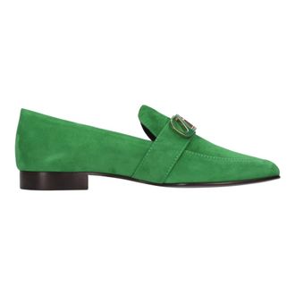 Maisons Skorpios Blair Suede Loafers - Dames - Loafers - Groen - 37 EU - Su&egrave;de - Schoenen