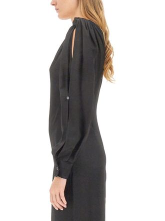 Bottega Veneta Viscose Midi Dress - Black