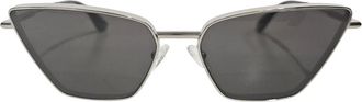 Alexander McQueen Alexander McQueen, Sunglasses, female, Gray, Size: ONE SIZE Oversized Mask Sunglasses