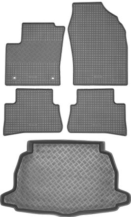 OEM Juego De Alfombrillas De Goma Para Coche Y Alfombrilla Para Maletero Para Toyota C-hr Crossover (2016)
