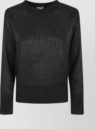 Herno metallic sequin knit jumper