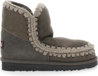Mou Eskimo 18 Enkellaarsjes - Dames - Winterlaarzen - Grijs - 36 EU - Wol - Schoenen