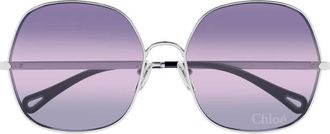 Chlo&eacute; Violet Square Ladies Sunglasses CH0282S 003 60