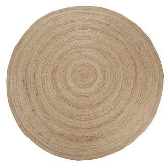 Maisons du monde Alfombra redonda de yute tejido beige D. 250