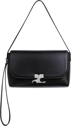 Courr&egrave;ges Black Icotype Small Shoulder Bag