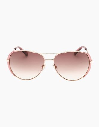 Marc Jacobs Womens Marc Jacobs Brown Lens Pink Detail Gold Sunglasses - Size: ONE size